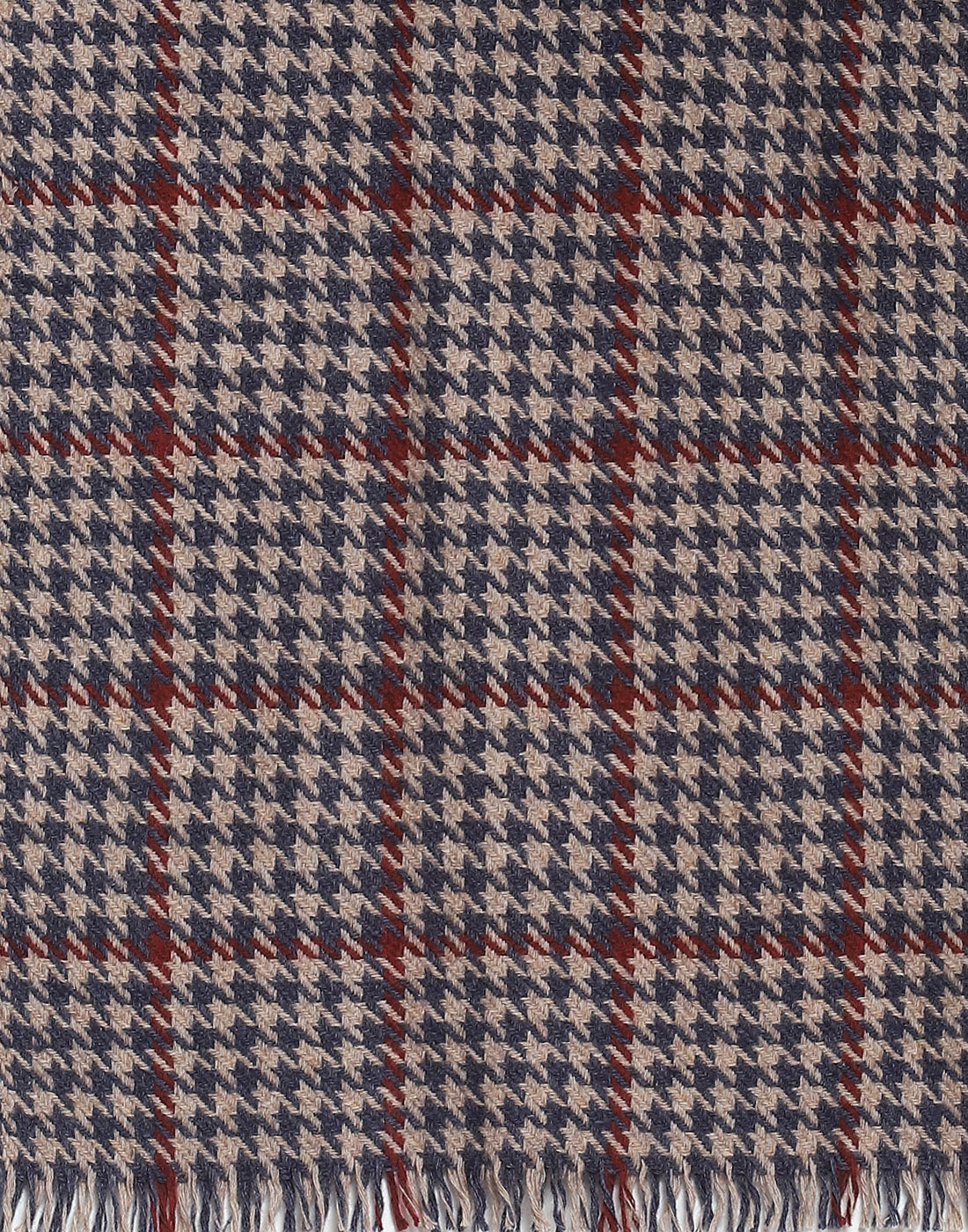 Men Teal Blue Check Muffler