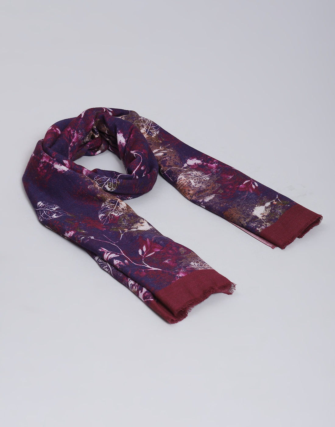Women Purple Printed Shawl