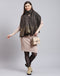 Women Grey Self Design Shawl