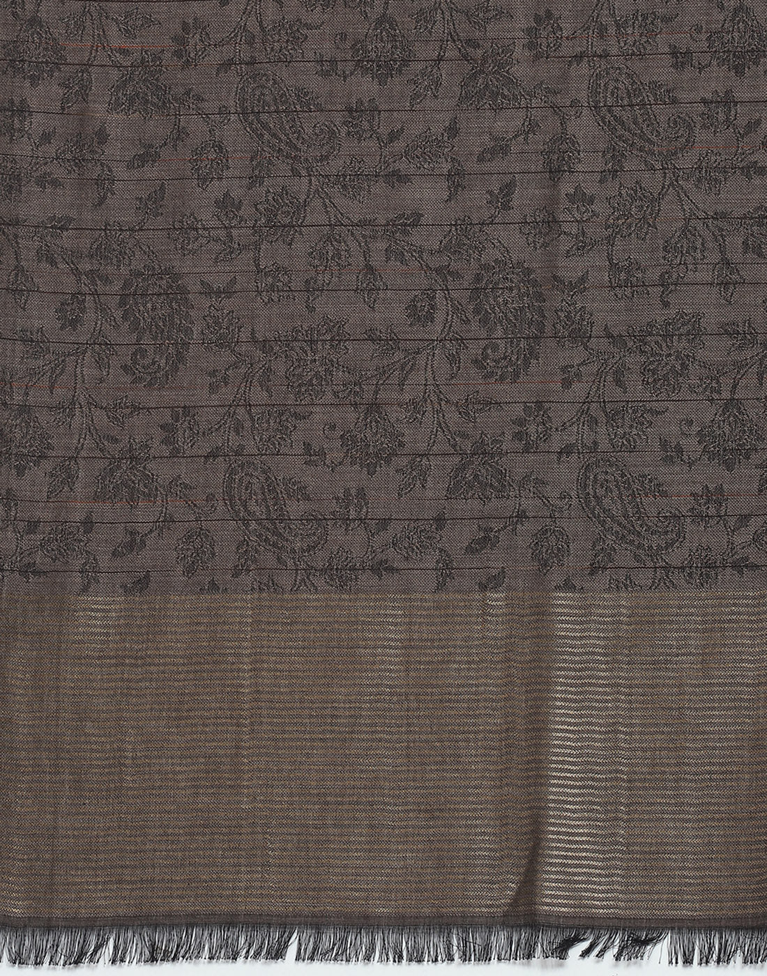 Women Grey Self Design Shawl