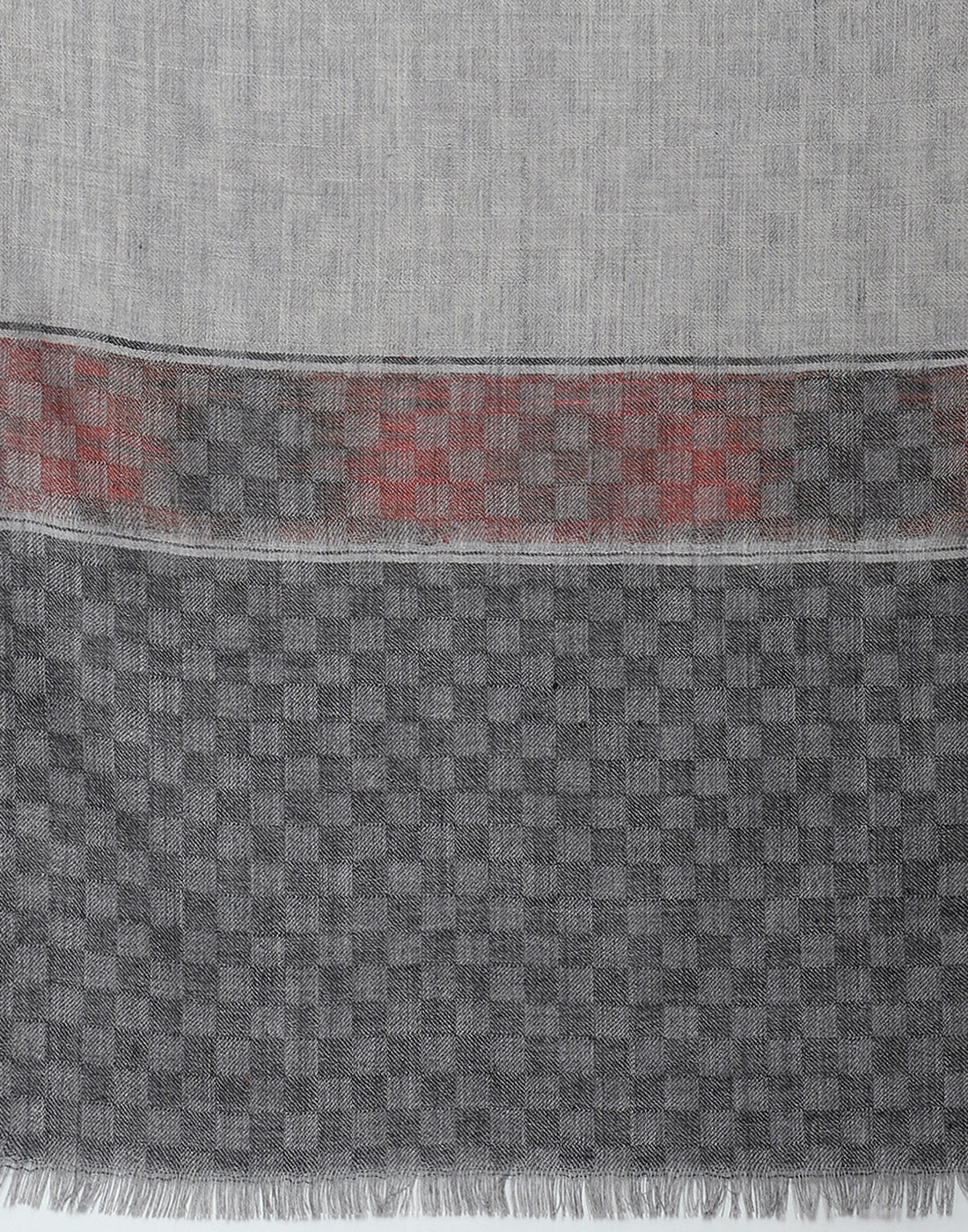 Women Grey Self Design Shawl