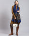 Women Blue Self Design Stole