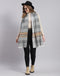 Women Grey Stripe Stole