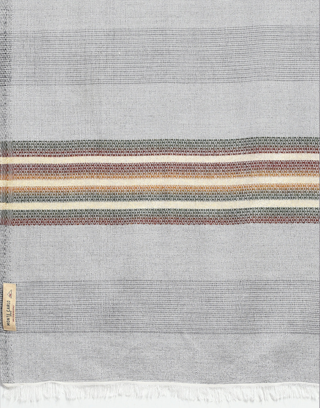 Women Grey Stripe Stole