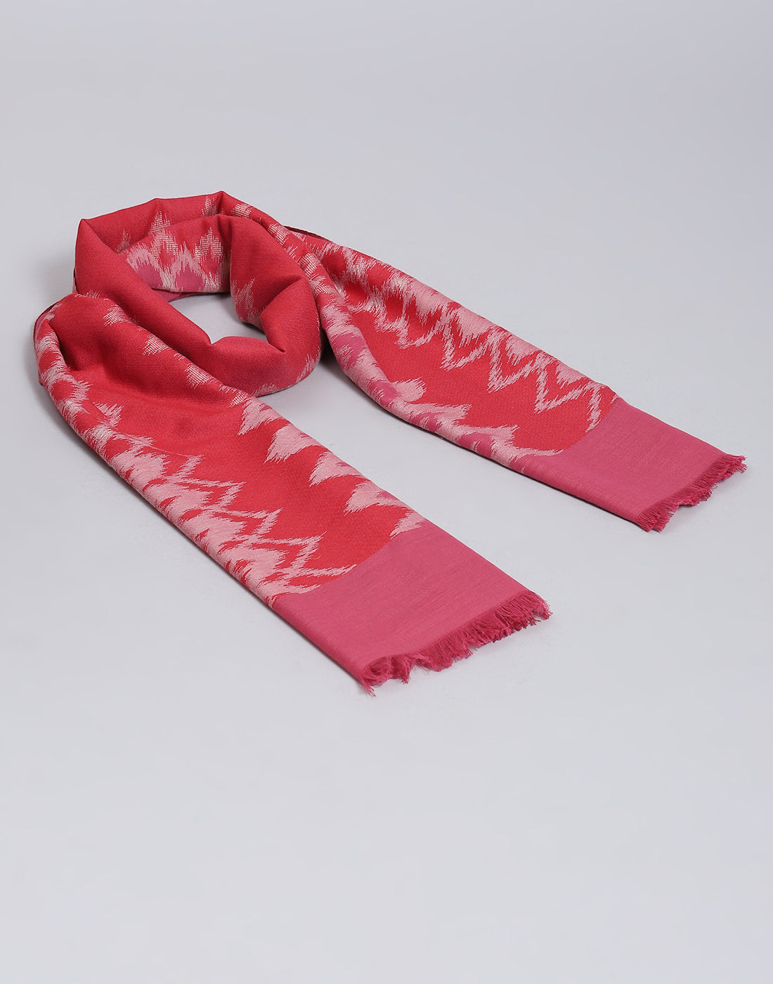 Women Pink Self Design Stole
