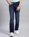 Men Blue Light Wash Straight Fit Denim