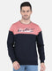 Men Peach Solid Sweatshirt