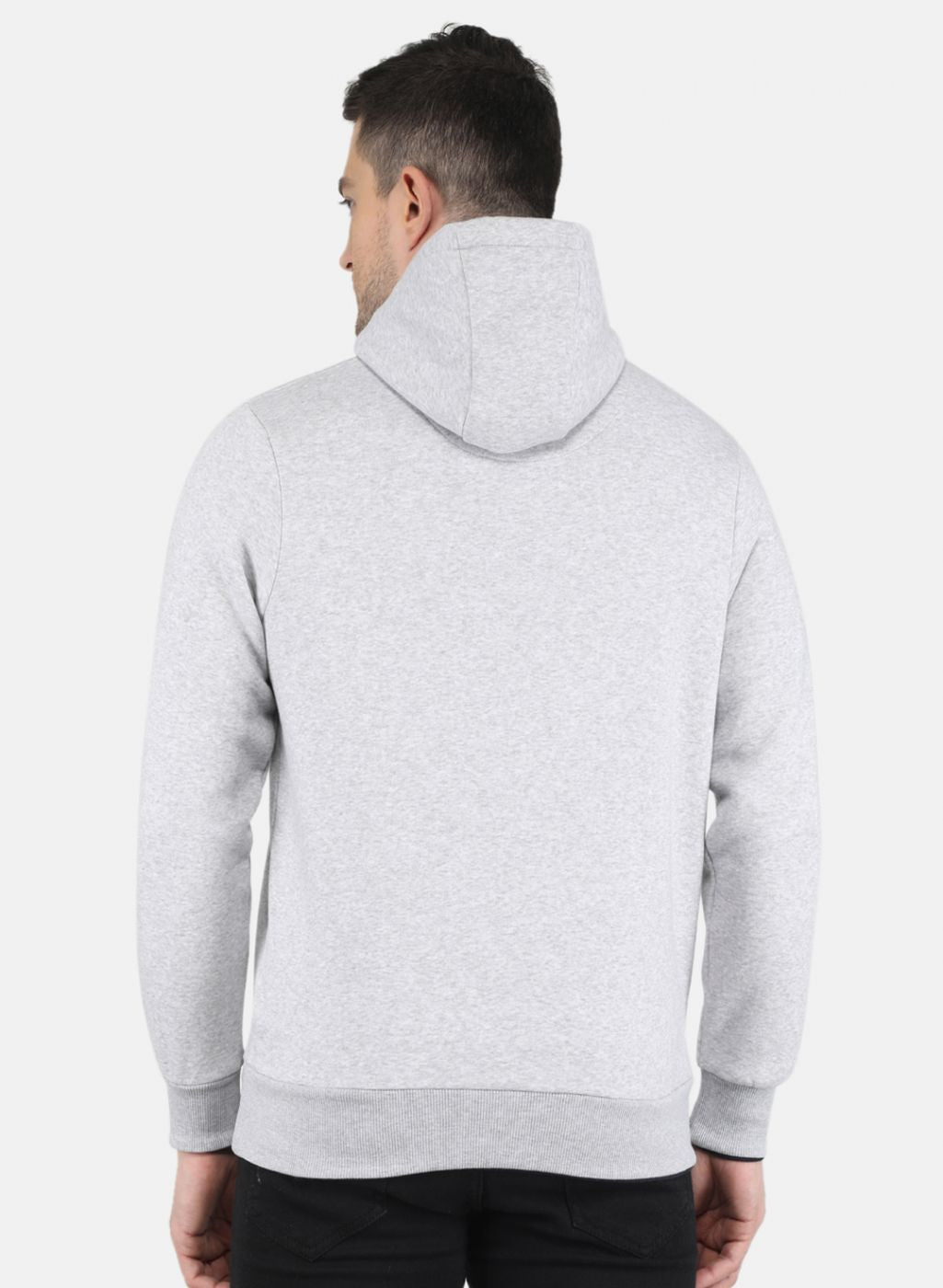 Men Grey Solid Sweatshirt