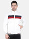 Men White Solid Sweatshirt