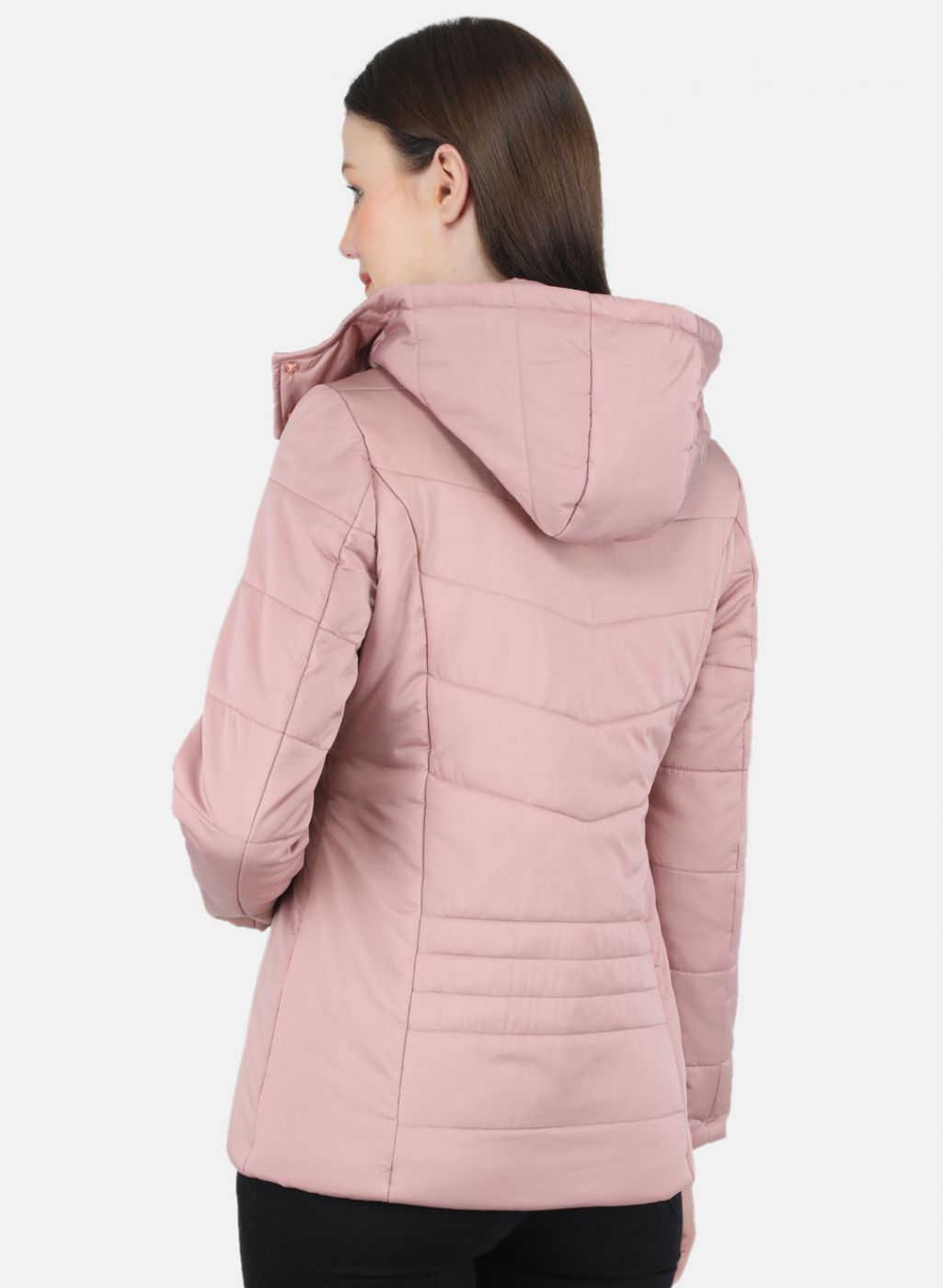 Women Pink Solid Jacket