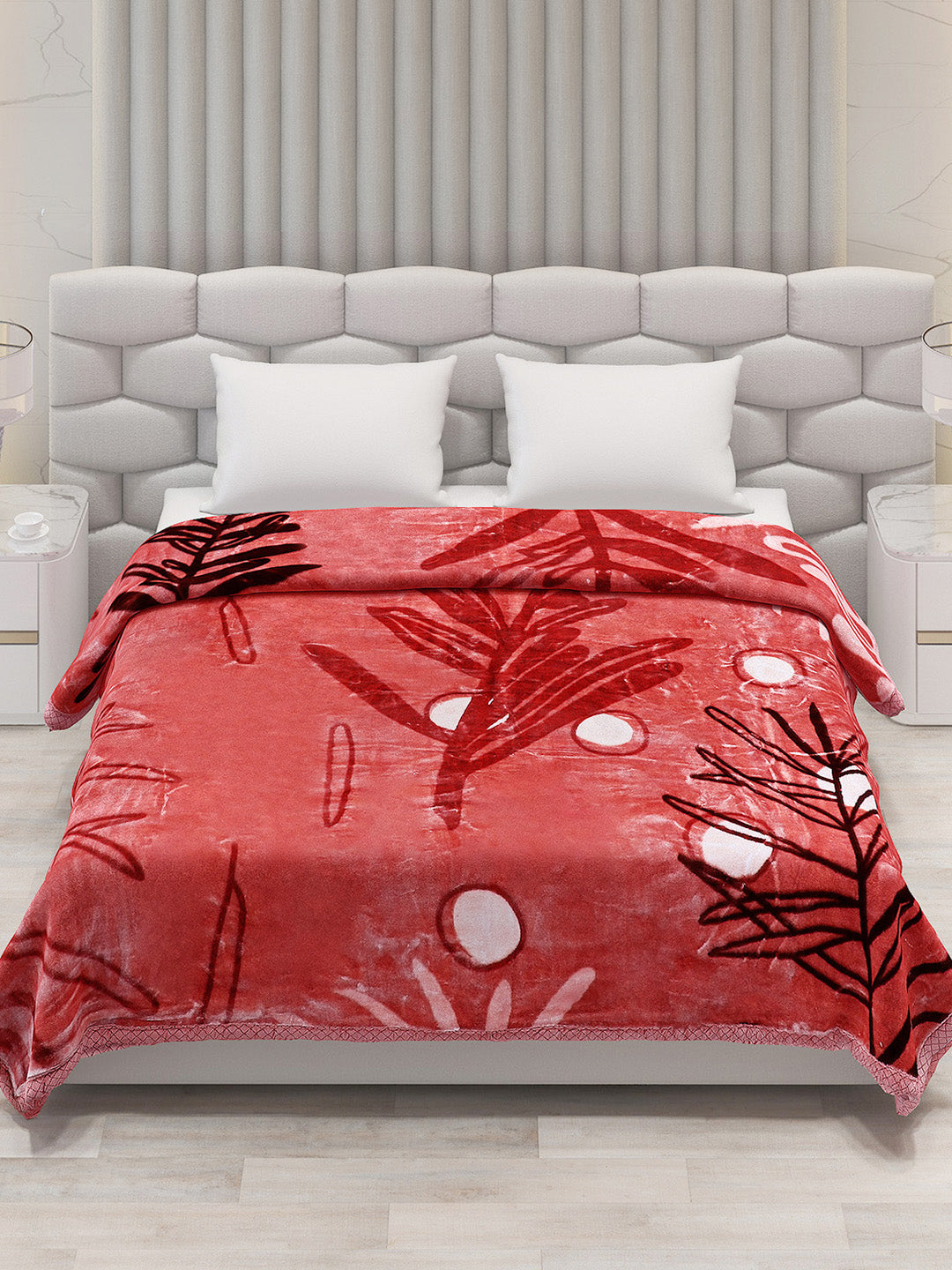 Printed Double Bed Blanket for Heavy Winter -2 Ply