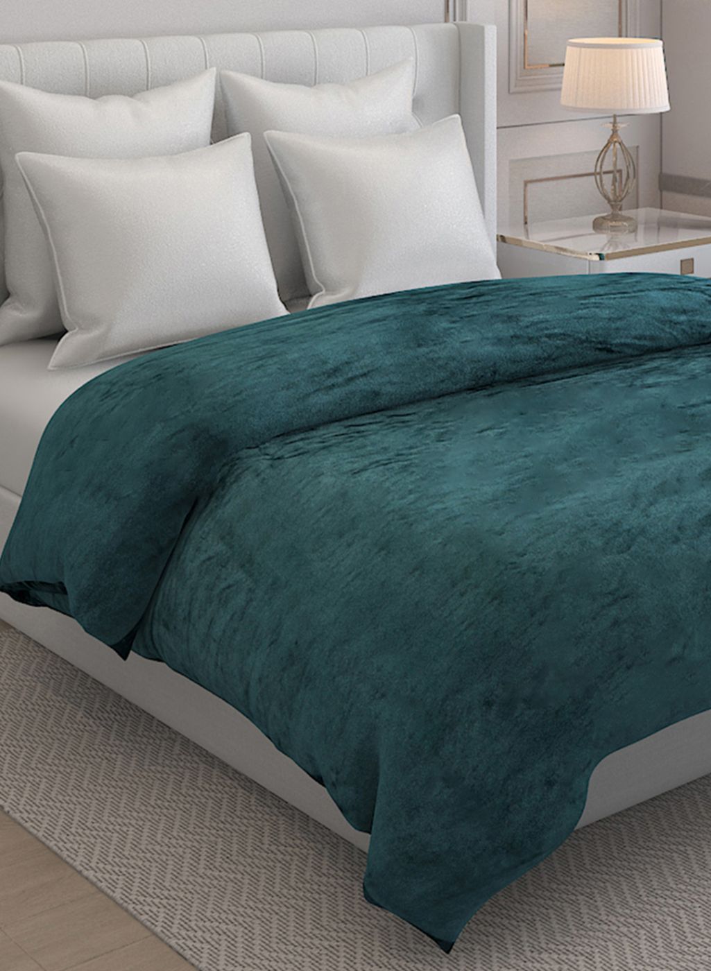 Printed Queen Blanket for AC Room - 240 GSM