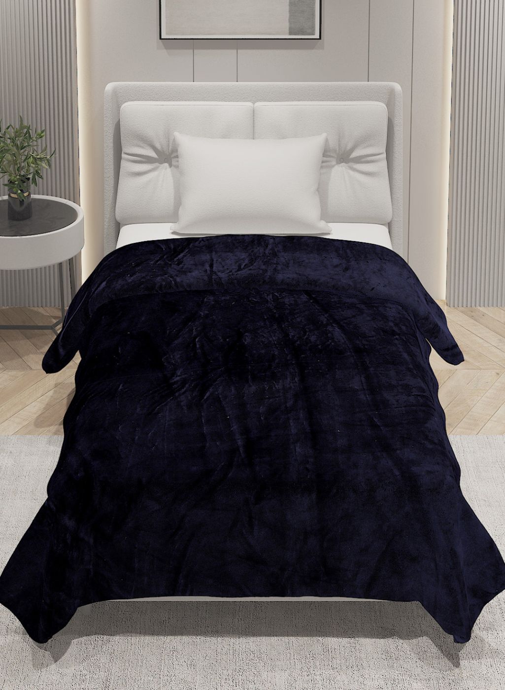 Printed Single Blanket for AC Room - 240 GSM