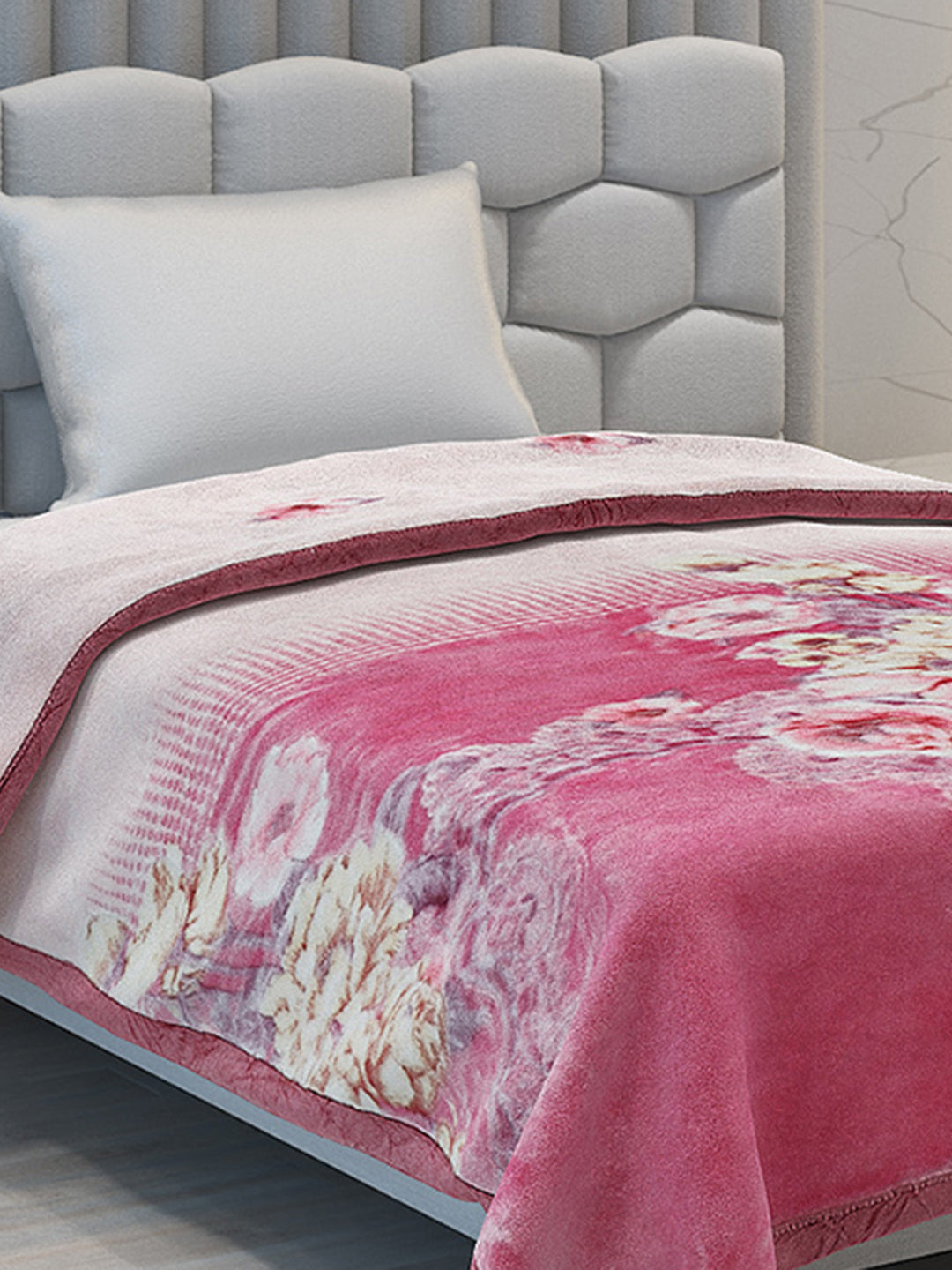Printed Single Bed Blanket for Heavy Winter -2 Ply