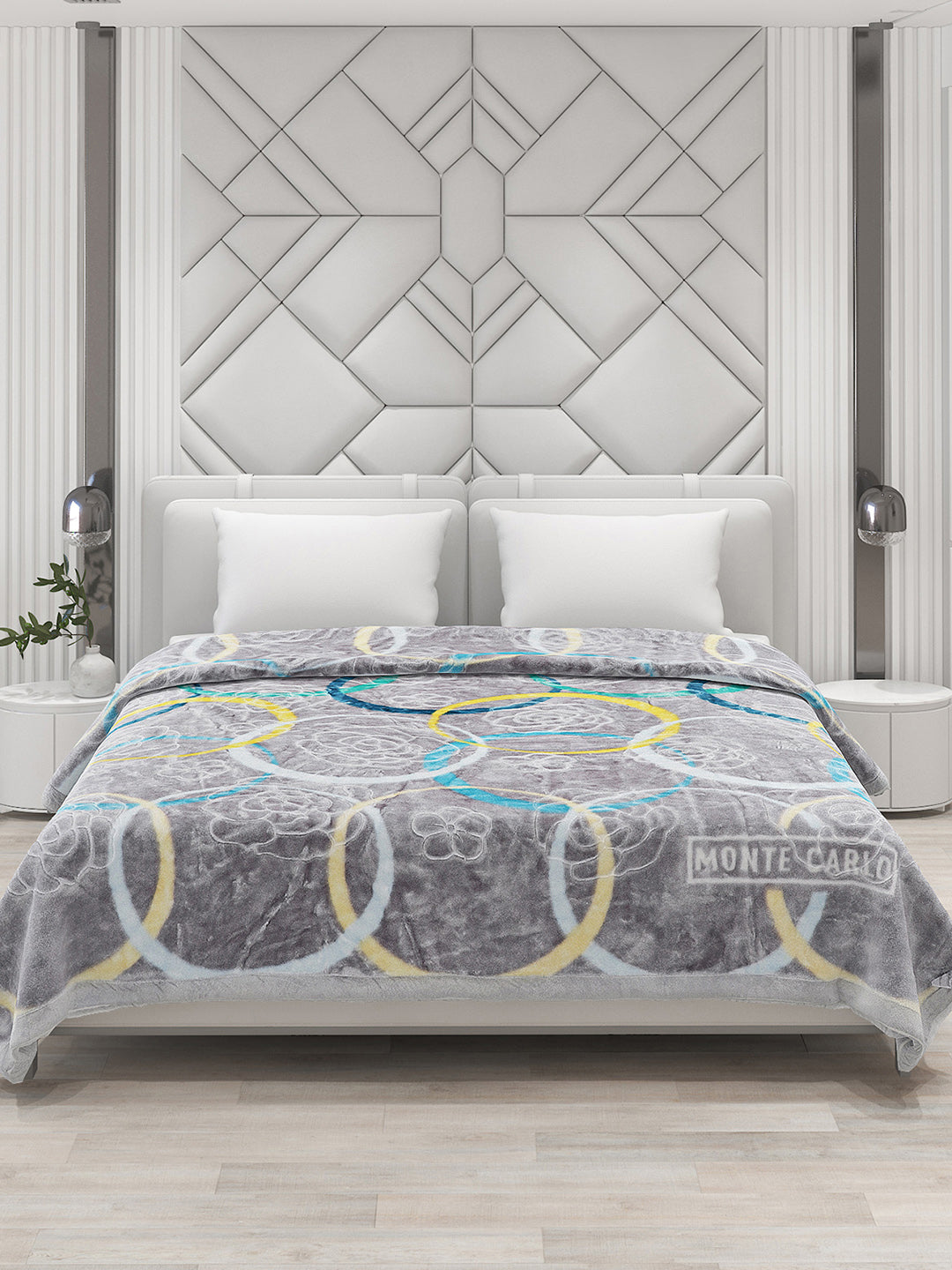 Printed Double Bed Blanket for Heavy Winter -2 Ply