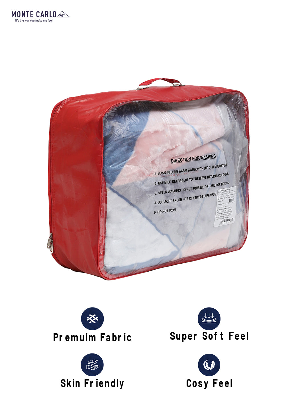 Printed Double Bed Blanket for Heavy Winter -2 Ply