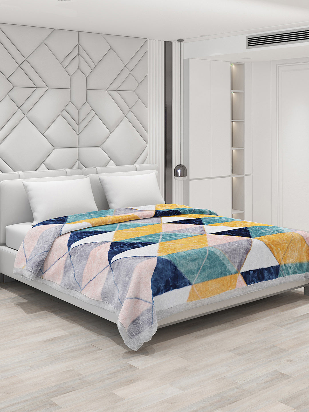 Printed Double Bed Blanket for Heavy Winter -2 Ply