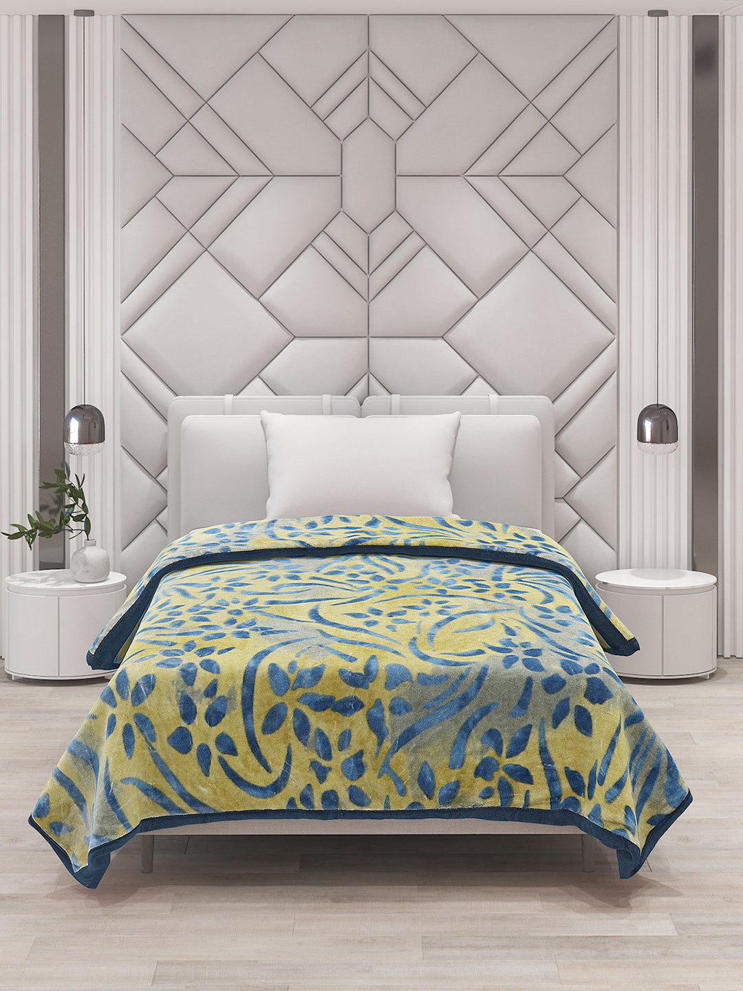 Printed Single Bed Blanket for Mild Winter -2 Ply