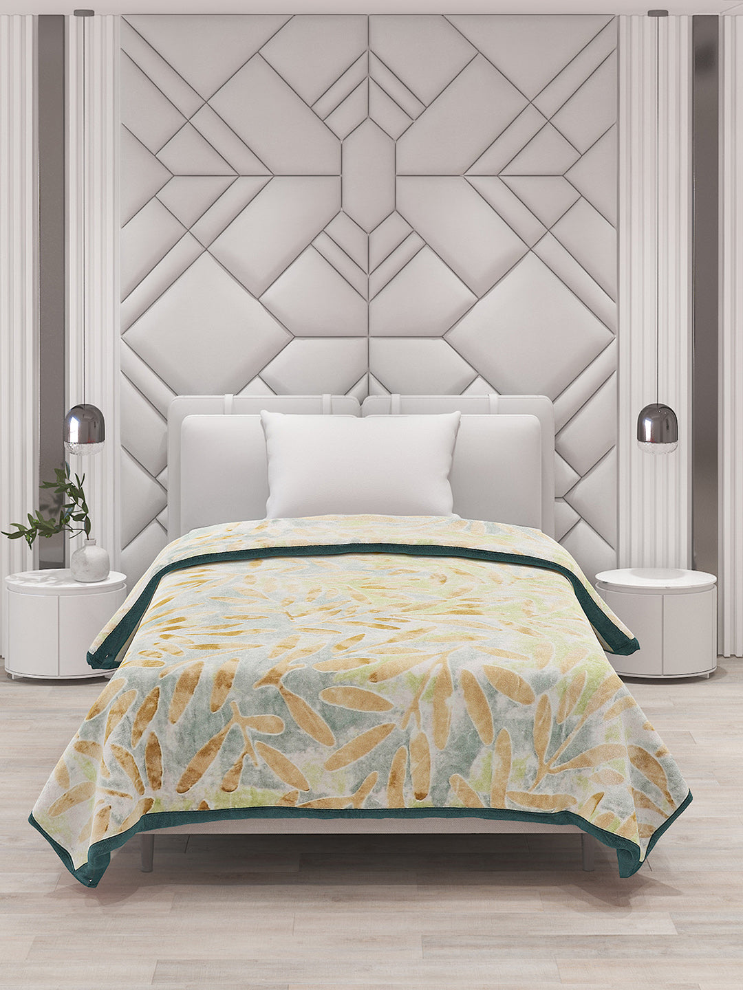 Printed Single Bed Blanket for Mild Winter -2 Ply