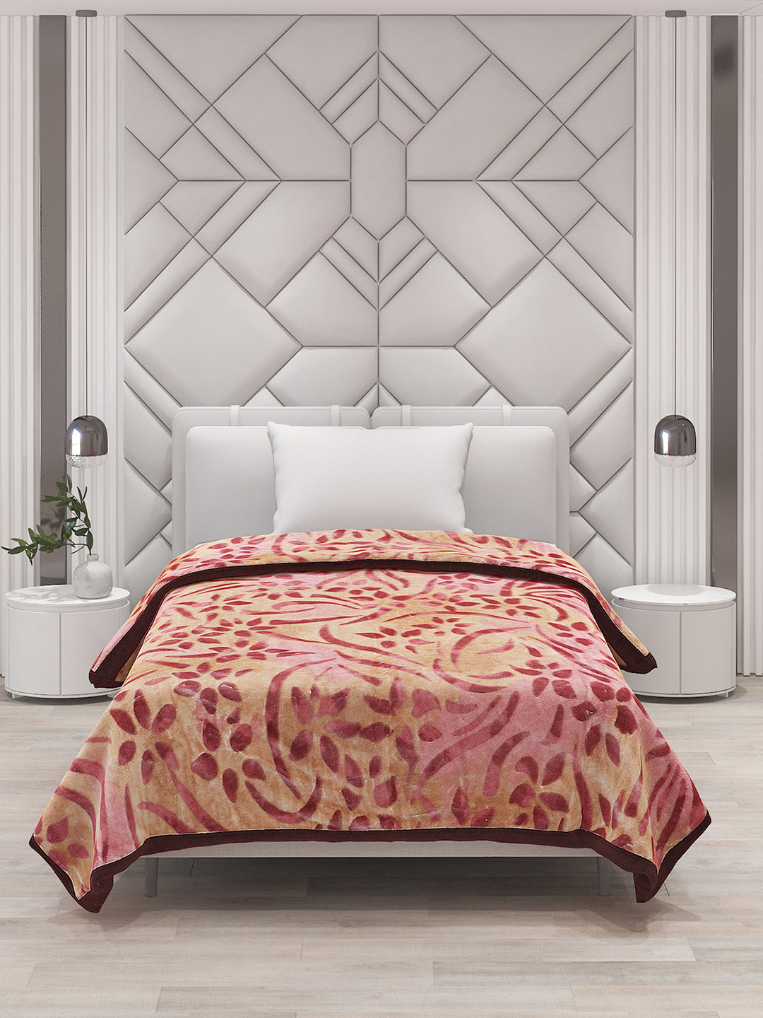 Printed Single Bed Blanket for Mild Winter -2 Ply