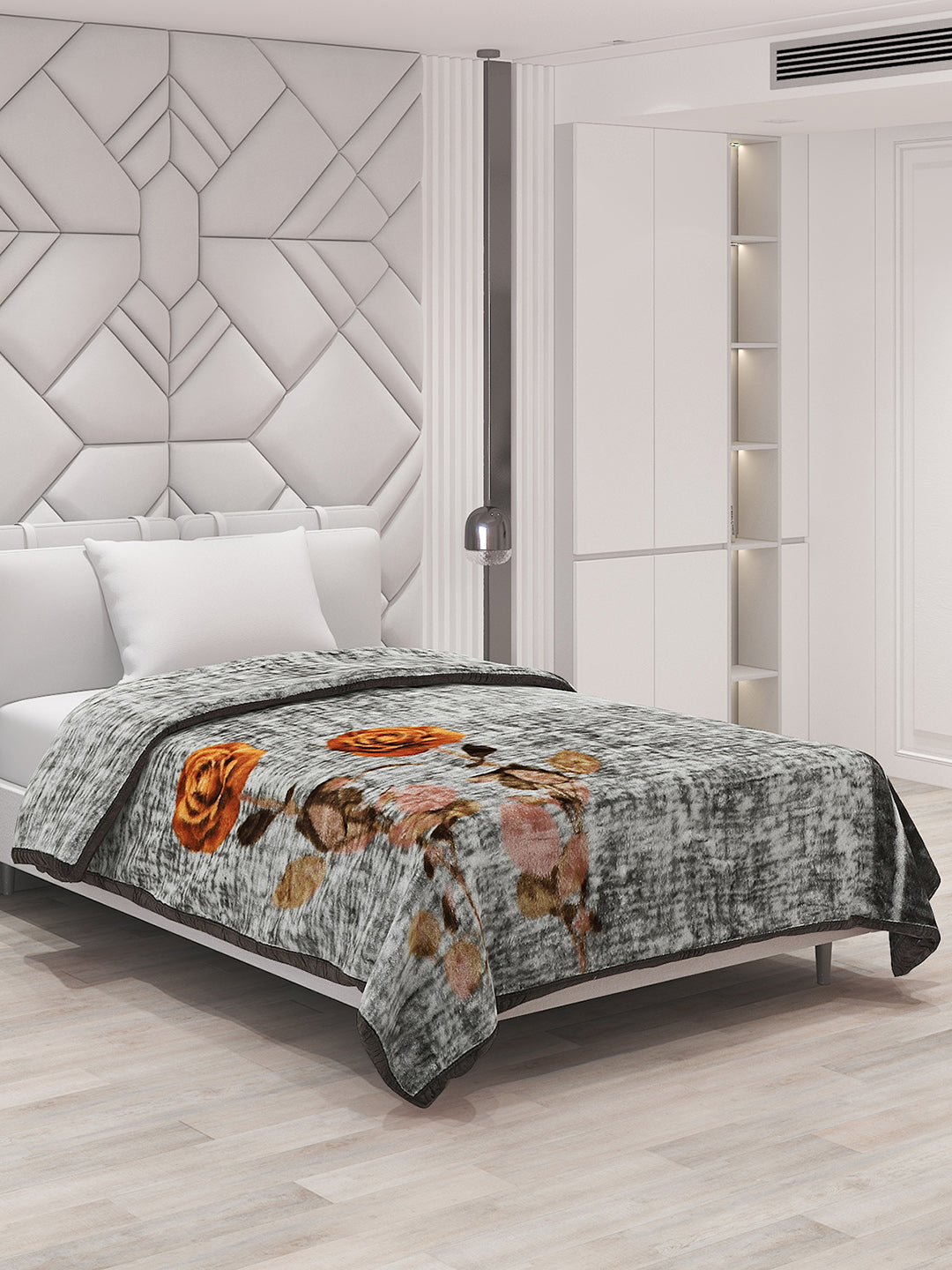 Printed Single Bed Blanket for Mild Winter -1 Ply