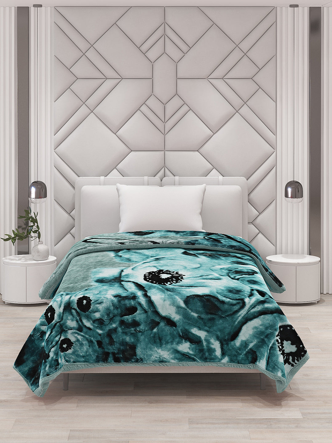 Printed Single Bed Blanket for Mild Winter -1 Ply