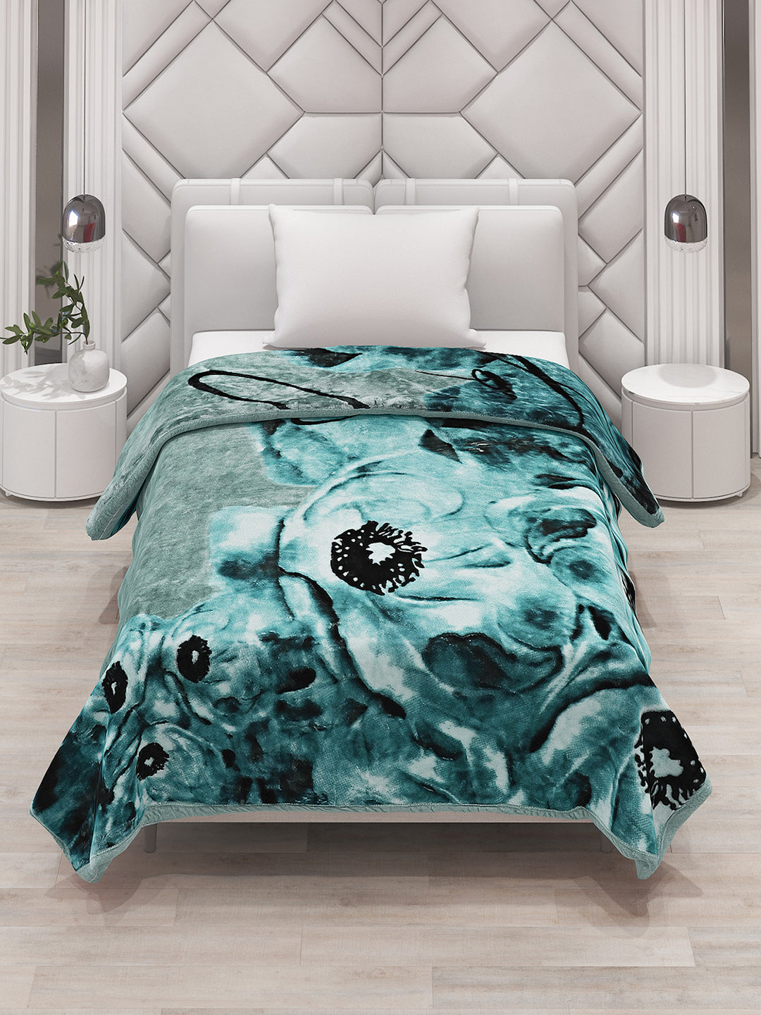 Printed Single Bed Blanket for Mild Winter -1 Ply