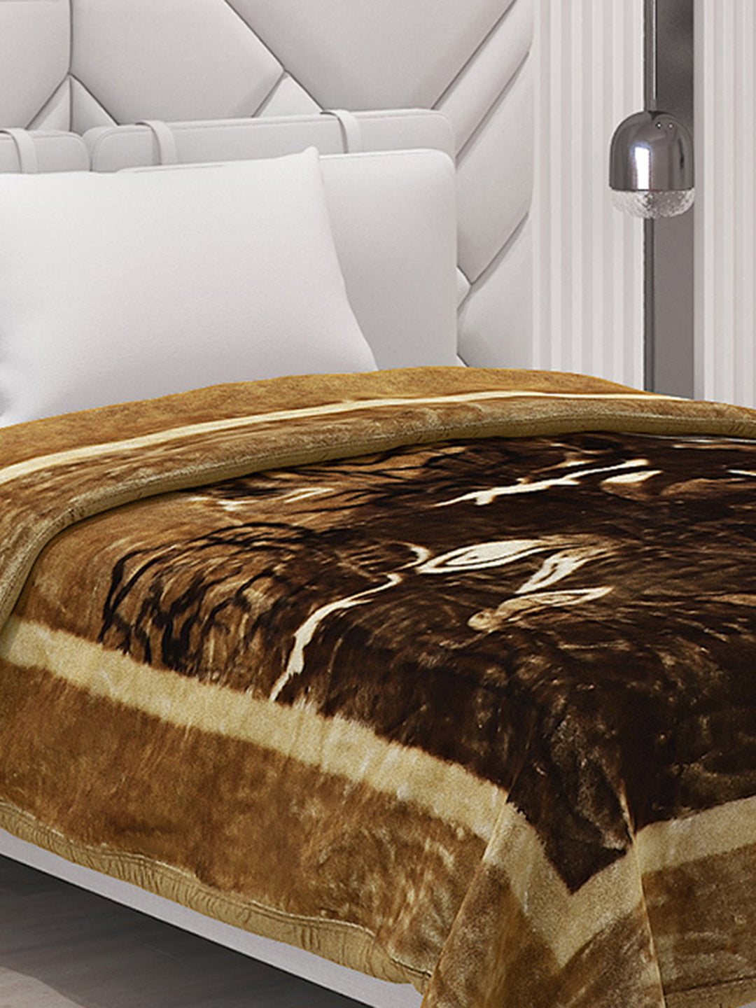 Printed Single Bed Blanket for Mild Winter -1 Ply