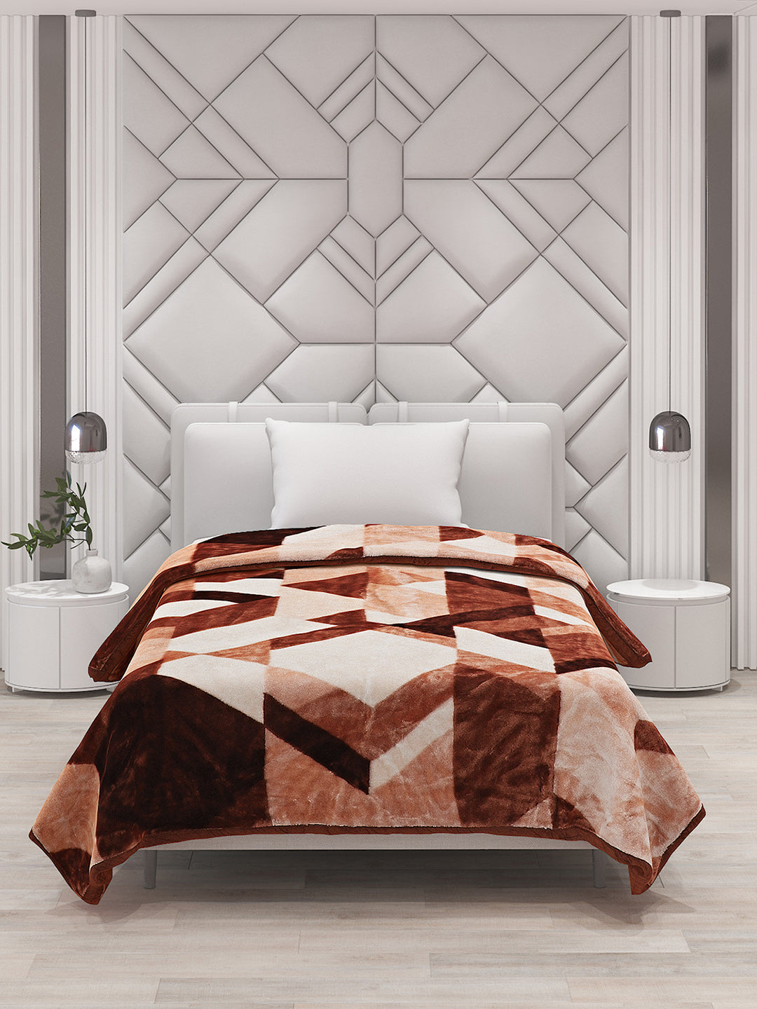 Printed Single Bed Blanket for Mild Winter -1 Ply