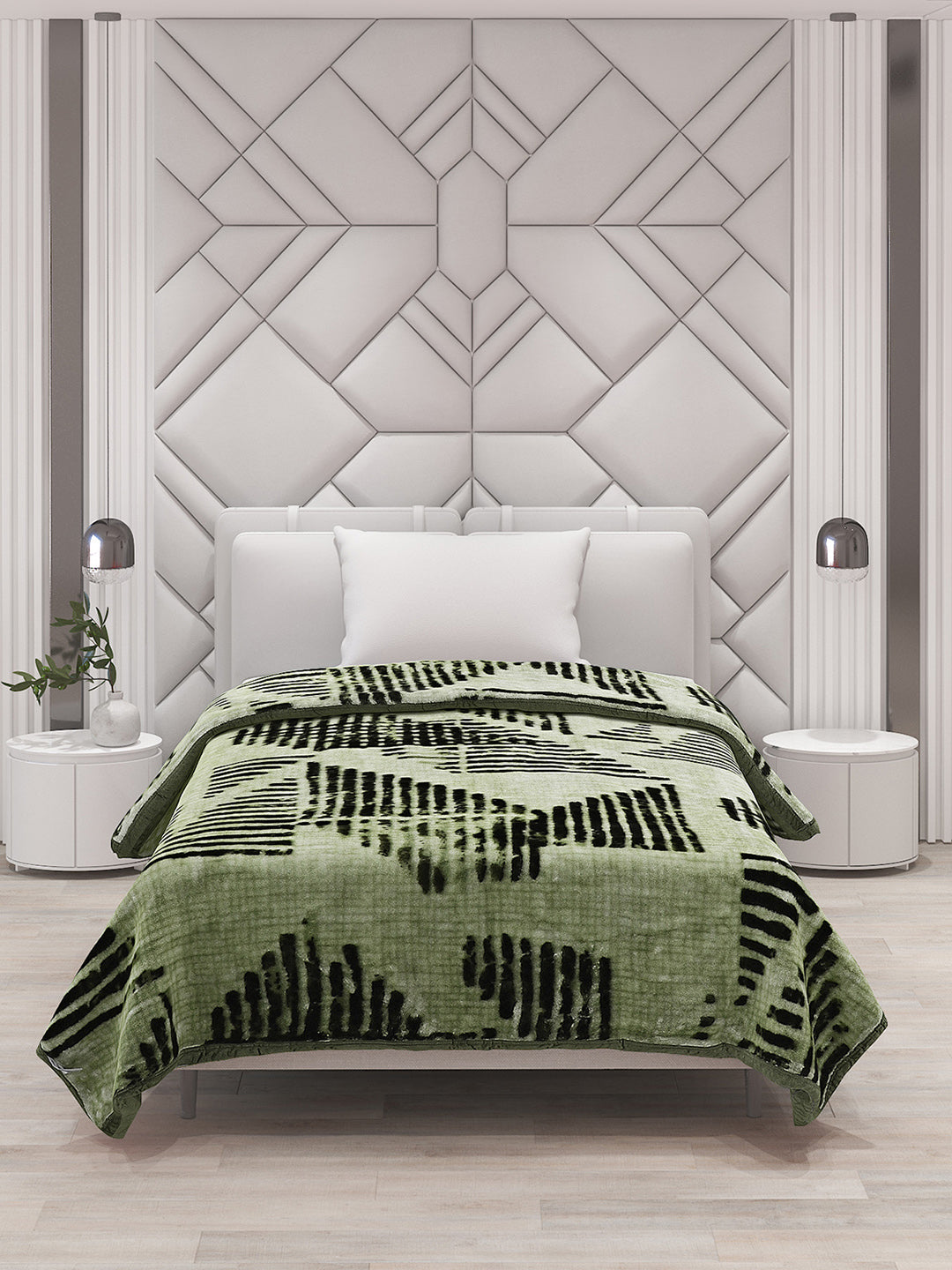 Printed Single Bed Blanket for Mild Winter -1 Ply