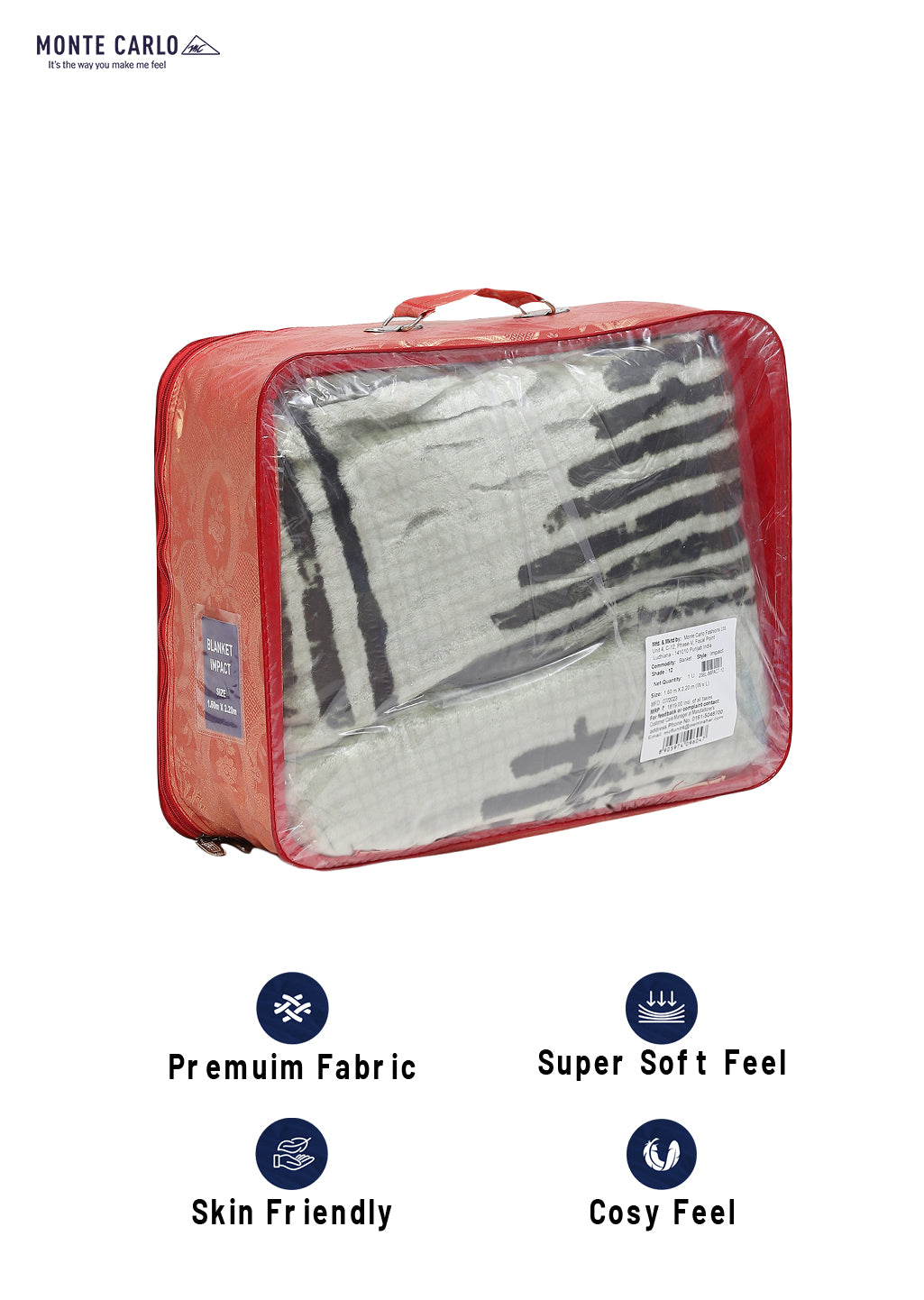 Printed Single Bed Blanket for Mild Winter -1 Ply