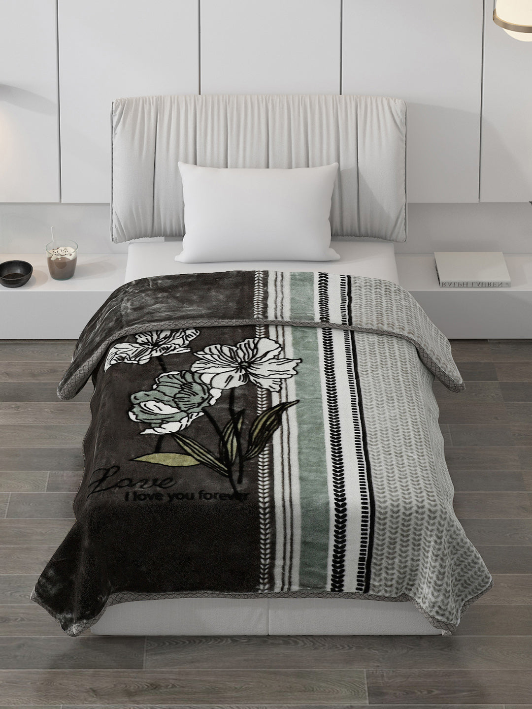Printed Single Bed Blanket for Mild Winter -2 Ply