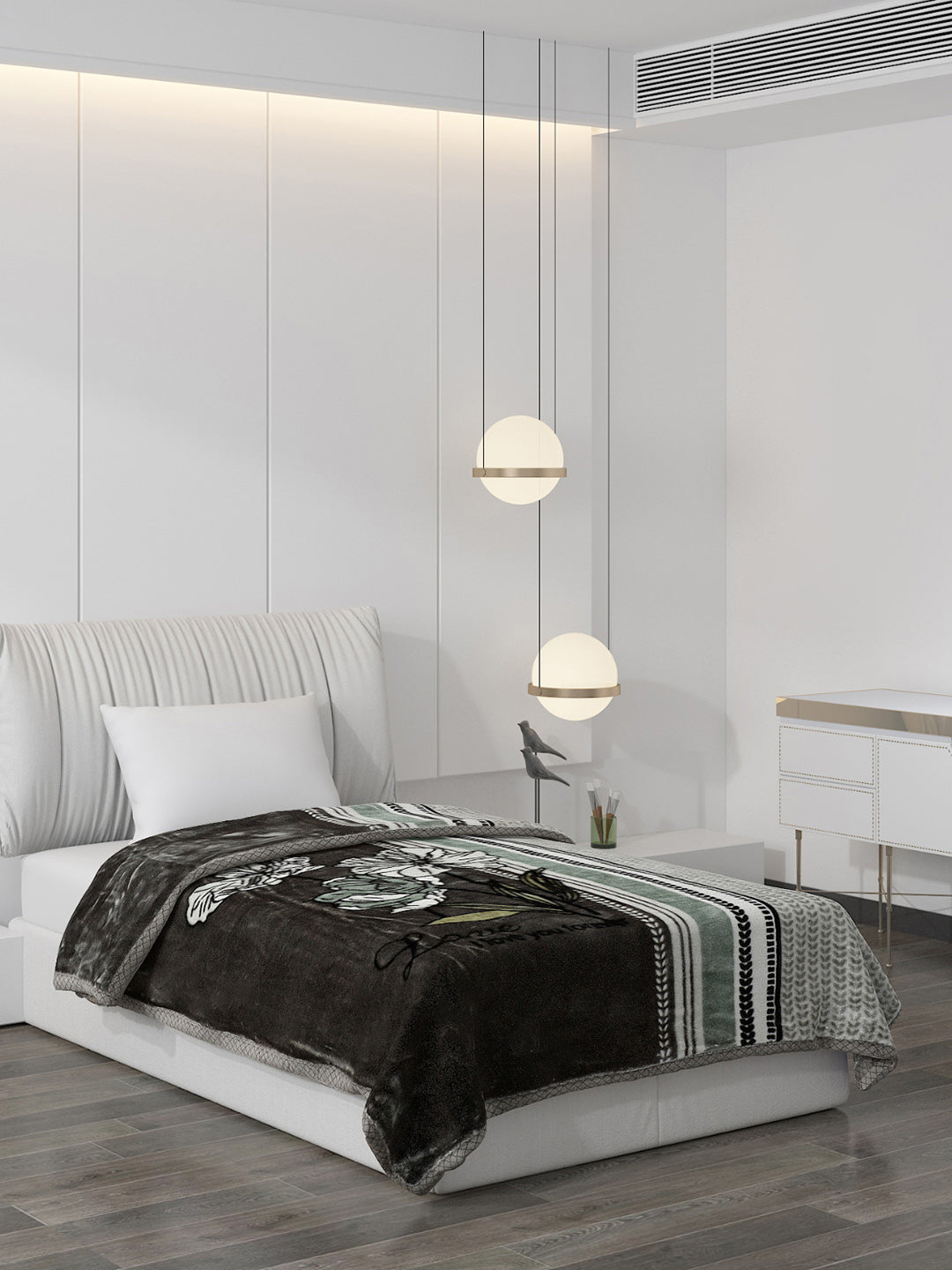 Printed Single Bed Blanket for Mild Winter -2 Ply