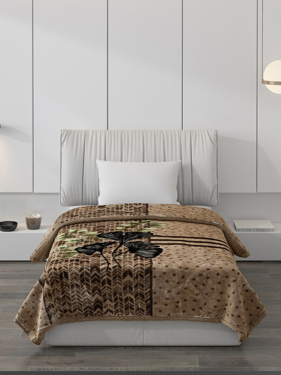 Printed Single Bed Blanket for Mild Winter -2 Ply