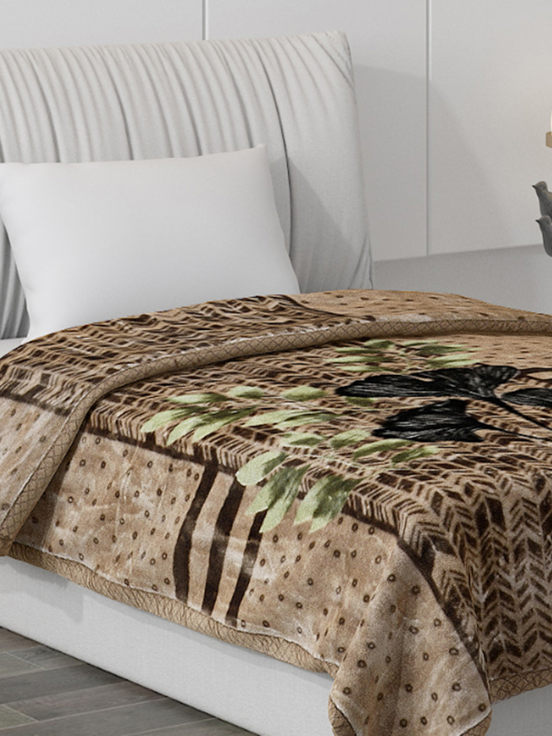 Printed Single Bed Blanket for Mild Winter -2 Ply