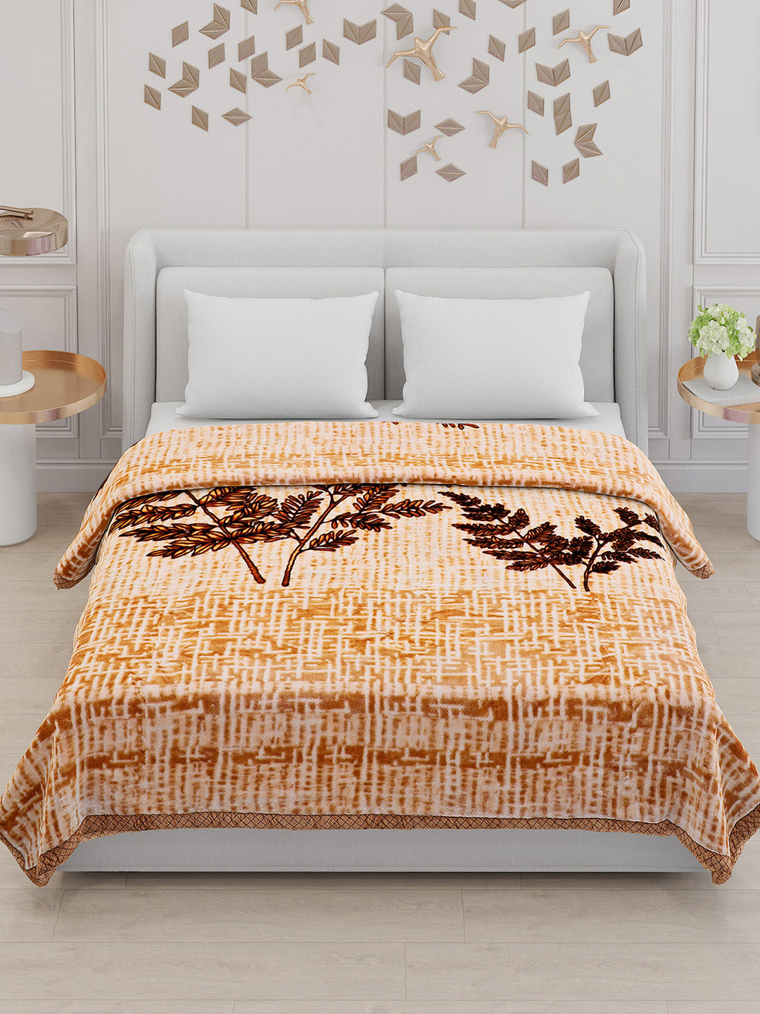 Buy Printed Double Bed Blanket for Mild Winter -2 Ply Online in