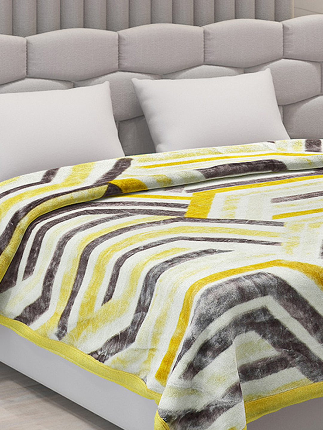 Printed Double Bed Blanket for Heavy Winter -3 Ply