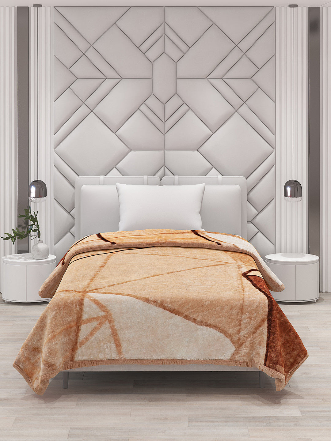 Printed Single Bed Blanket for Mild Winter -1 Ply