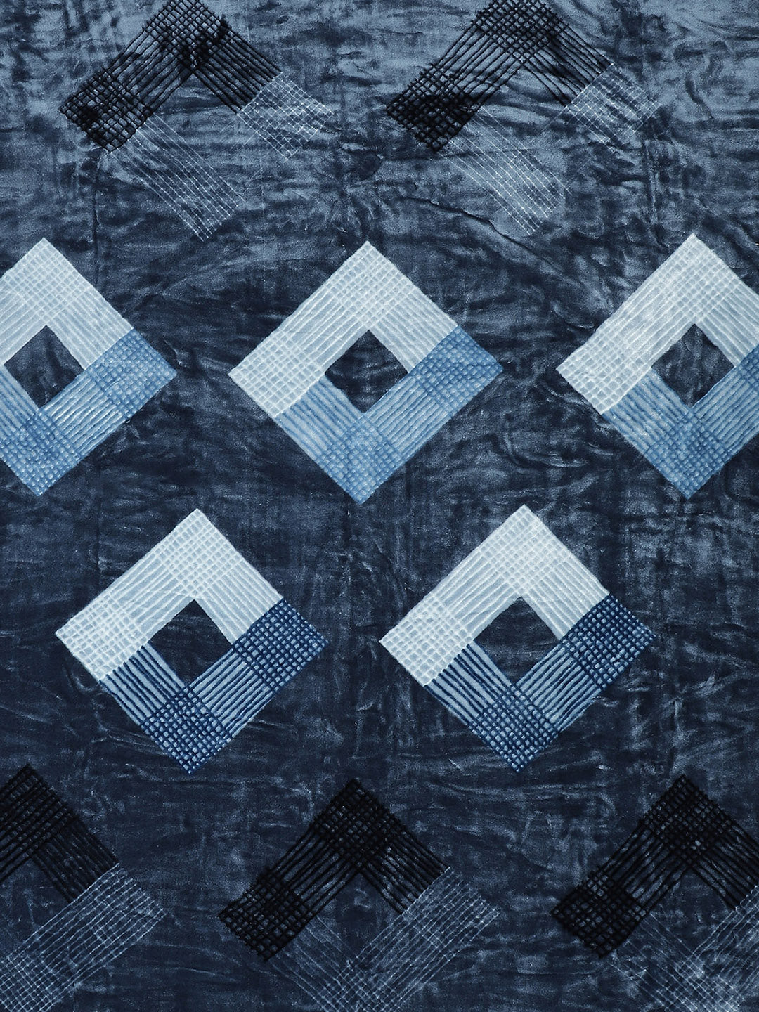 Printed Double Bed Blanket for Mild Winter -1 Ply