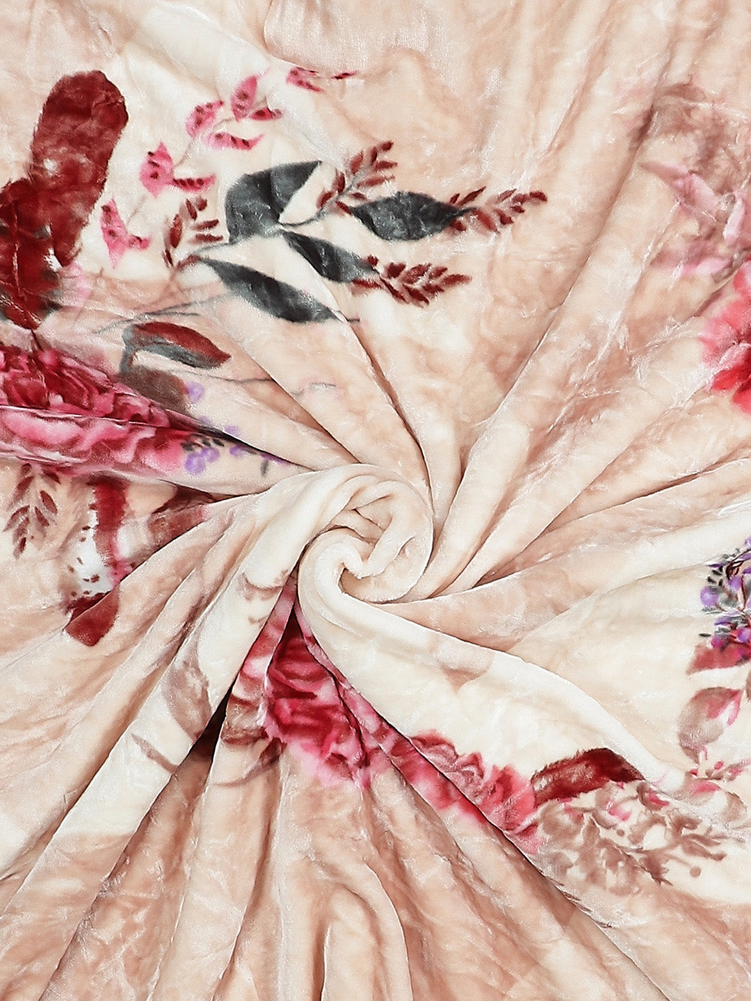 Printed Double Bed Blanket for Heavy Winter -3 Ply