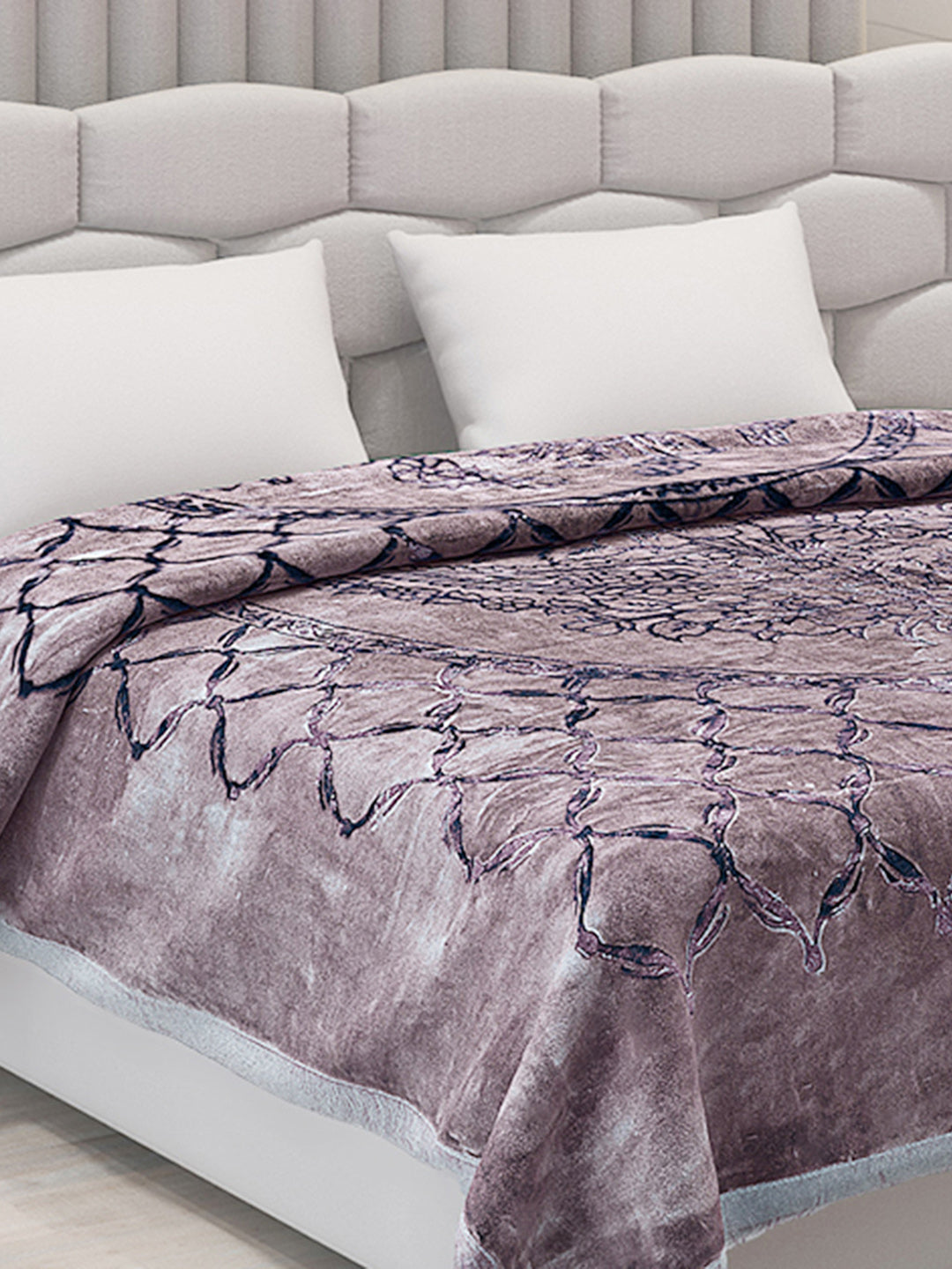 Printed Double Bed Blanket for Heavy Winter -2 Ply