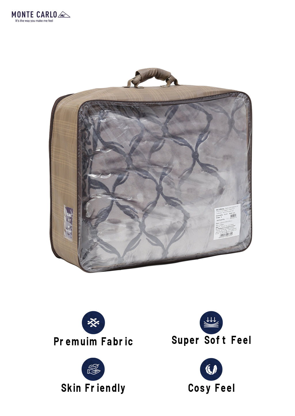 Printed Double Bed Blanket for Heavy Winter -2 Ply