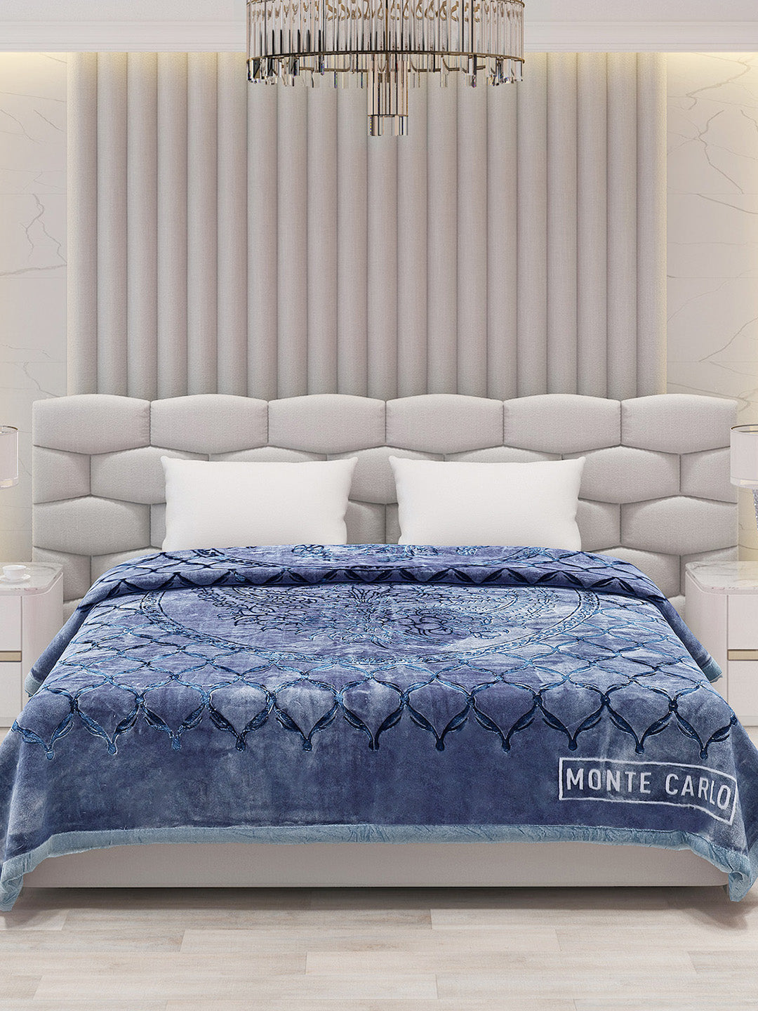 Printed Double Bed Blanket for Heavy Winter -2 Ply