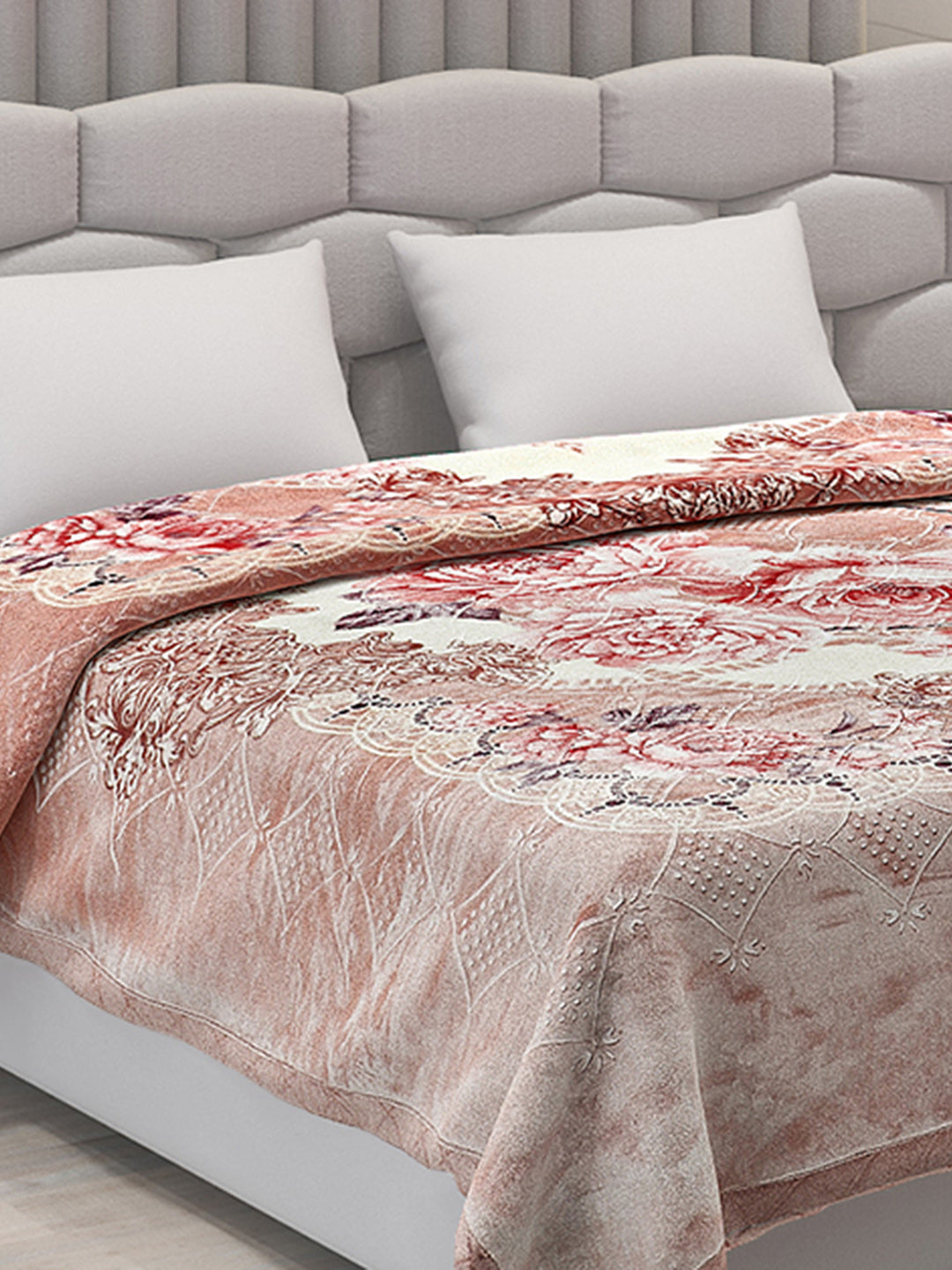 Printed Double Bed Blanket for Heavy Winter -2 Ply