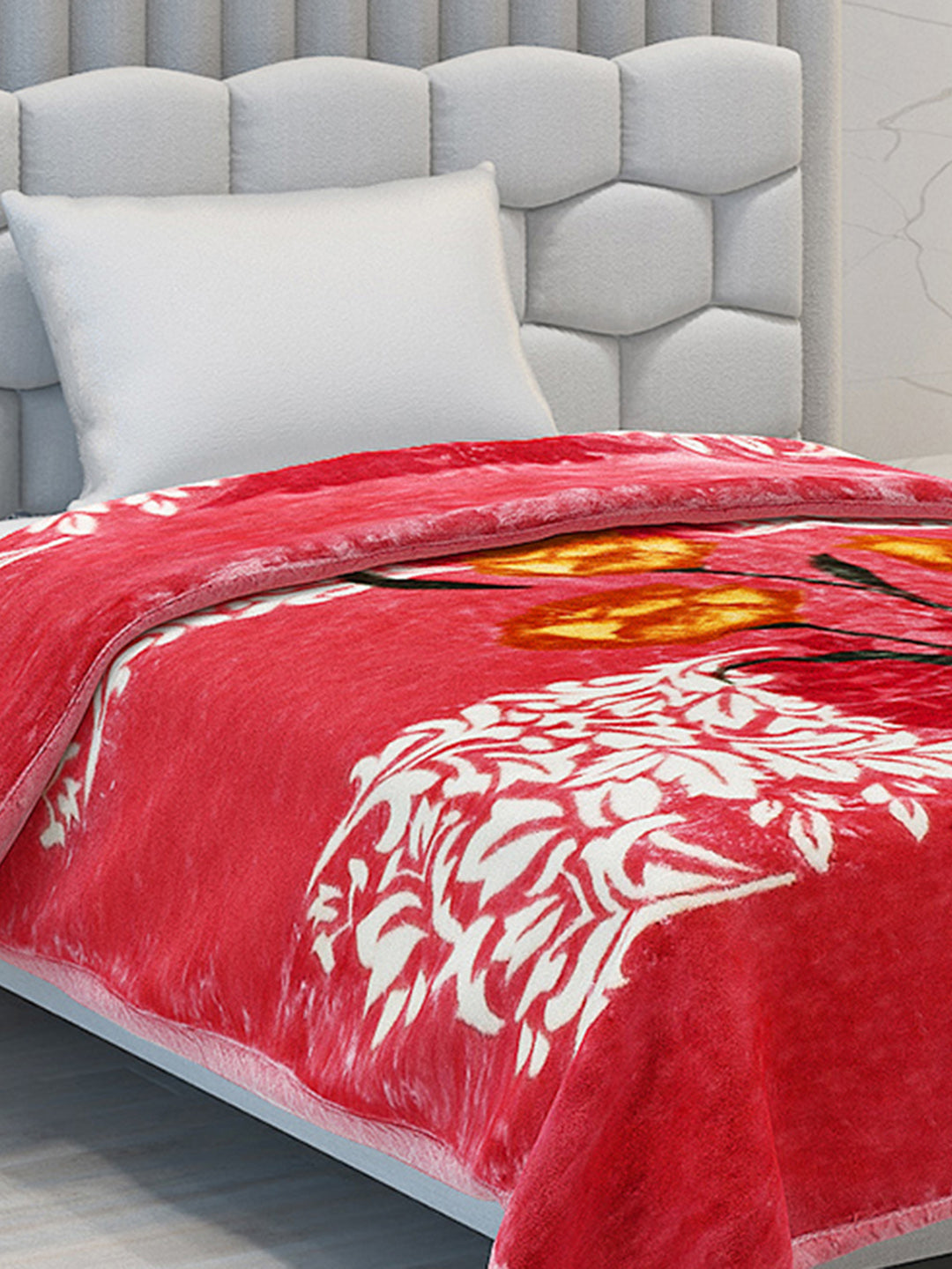 Printed Single Bed Blanket for Heavy Winter -1 Ply