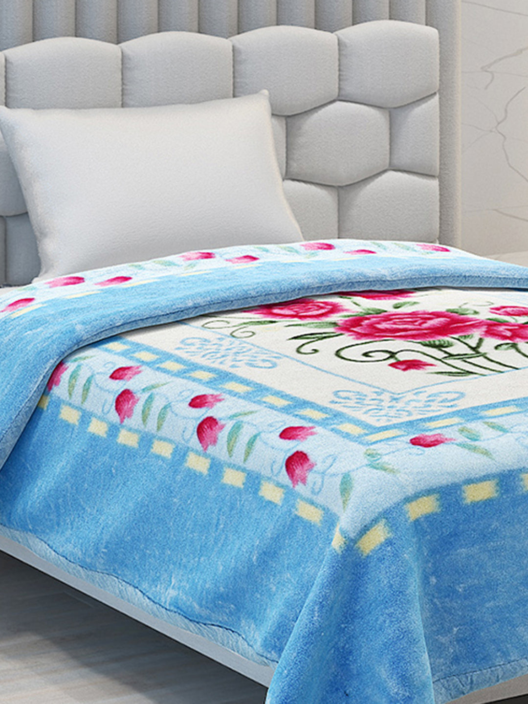 Printed Single Bed Blanket for Heavy Winter -1 Ply