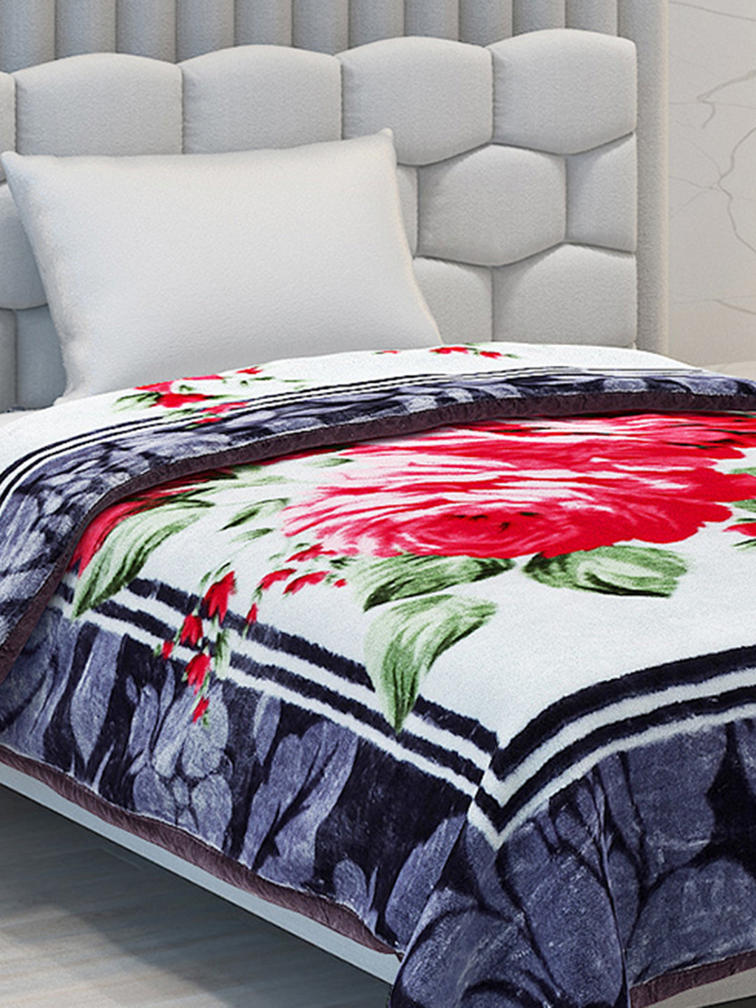 Printed Single Bed Blanket for Heavy Winter -1 Ply