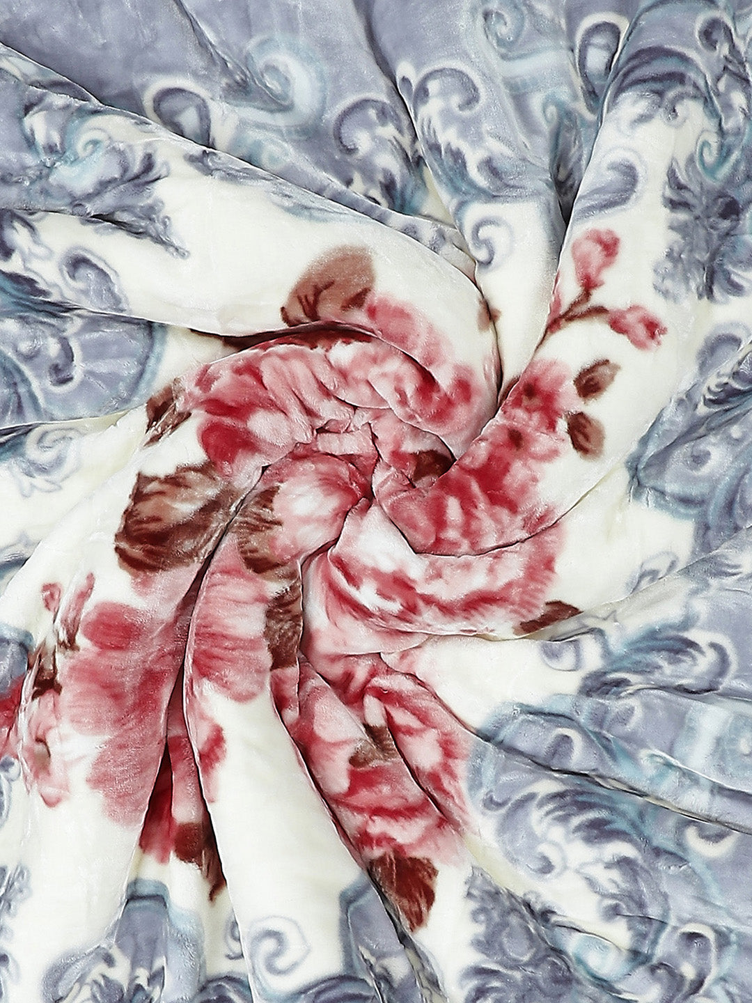 Printed Double Bed Blanket for Heavy Winter -3 Ply
