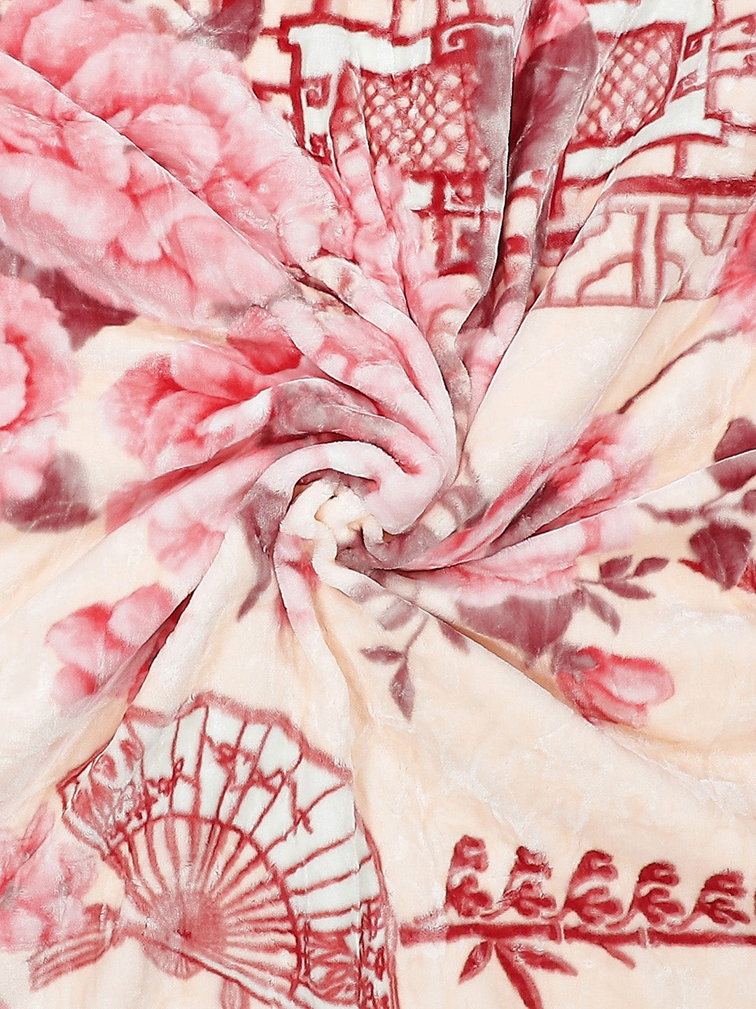 Printed Double Bed Blanket for Heavy Winter -3 Ply