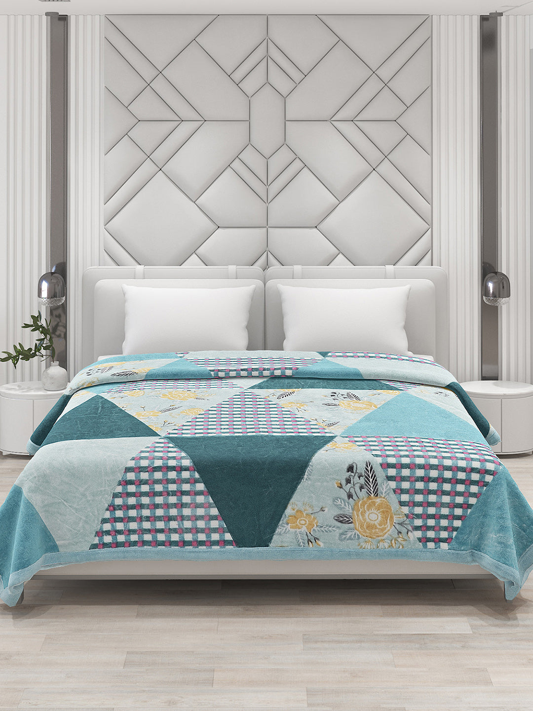 Printed Double Bed Blanket for Heavy Winter -2 Ply